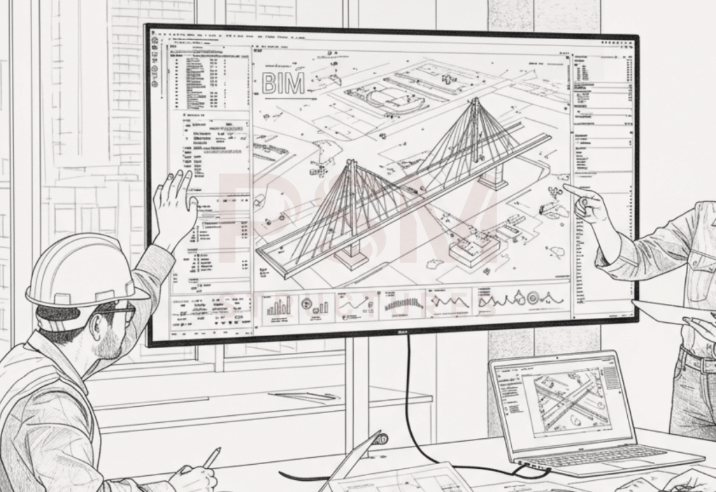 a team of precast structural engineers explaining what is a shop drawing with an example